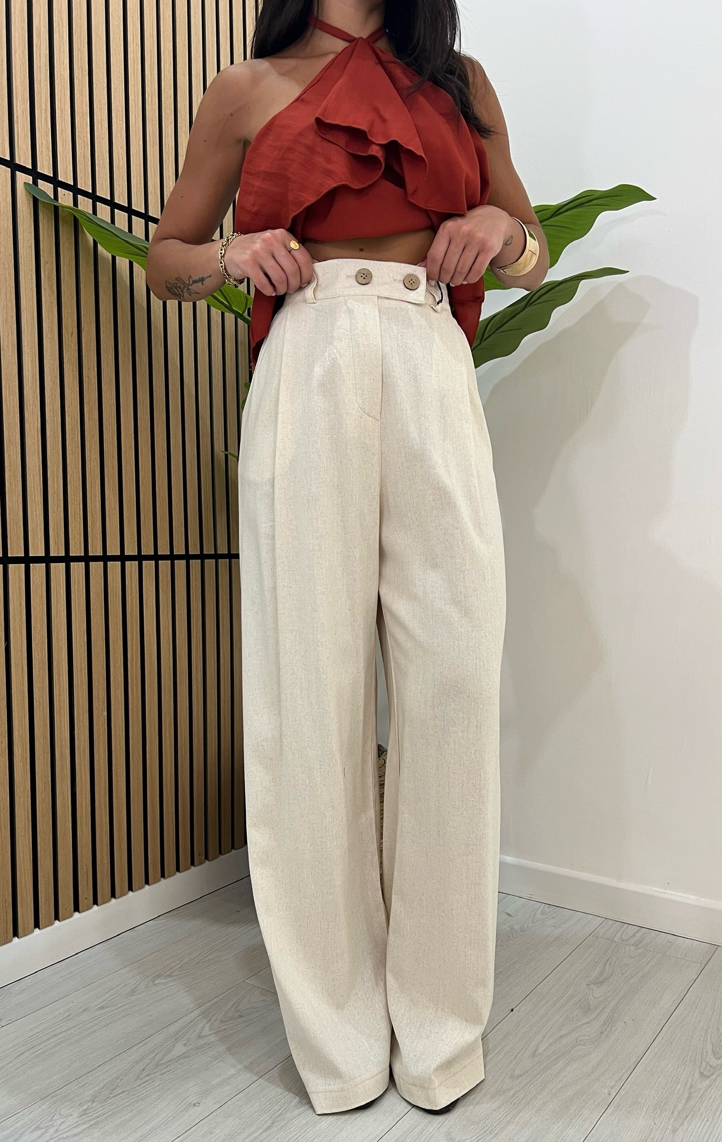 PANTALONI PALAZZO LINO