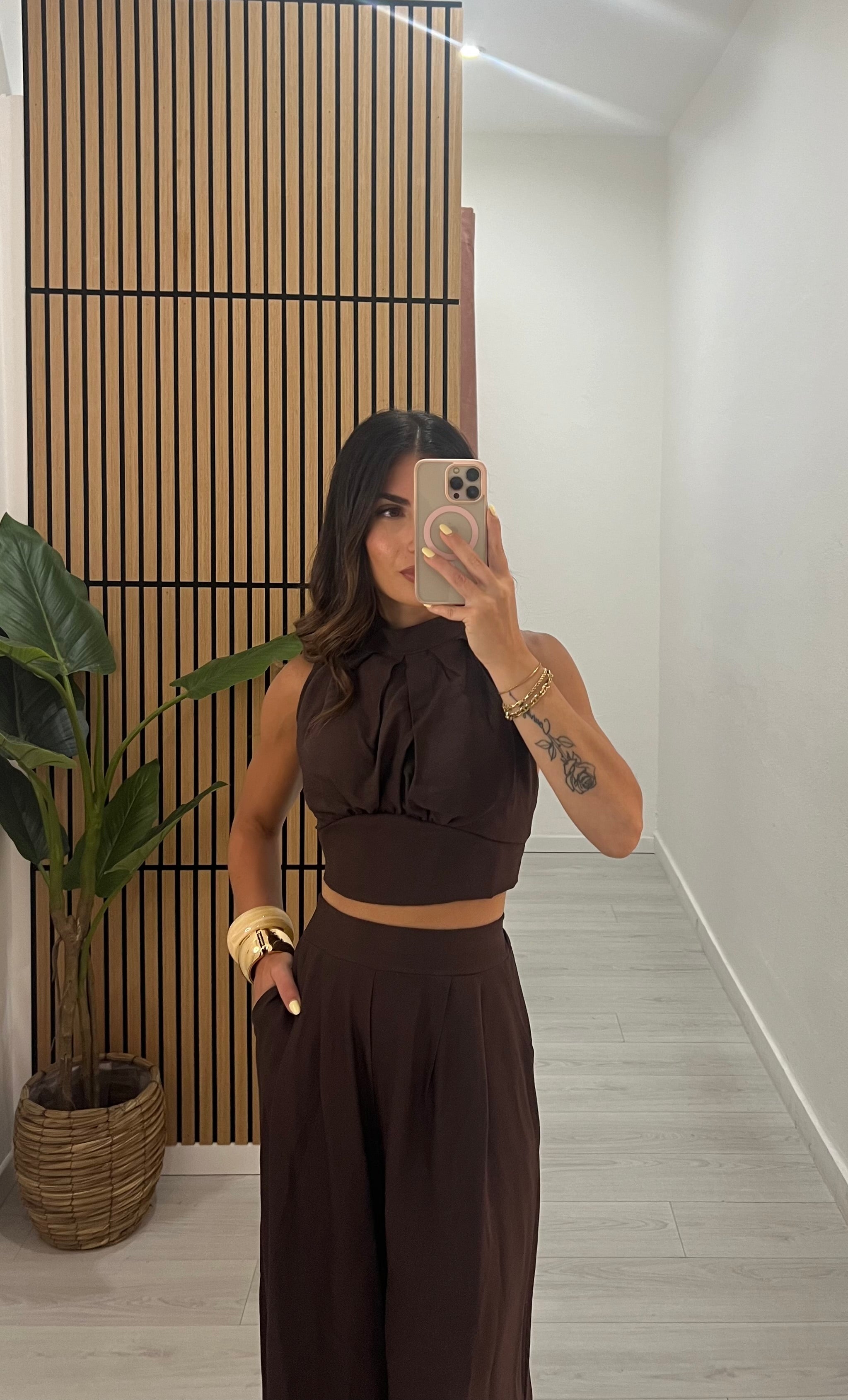COORDINATO CROP TOP