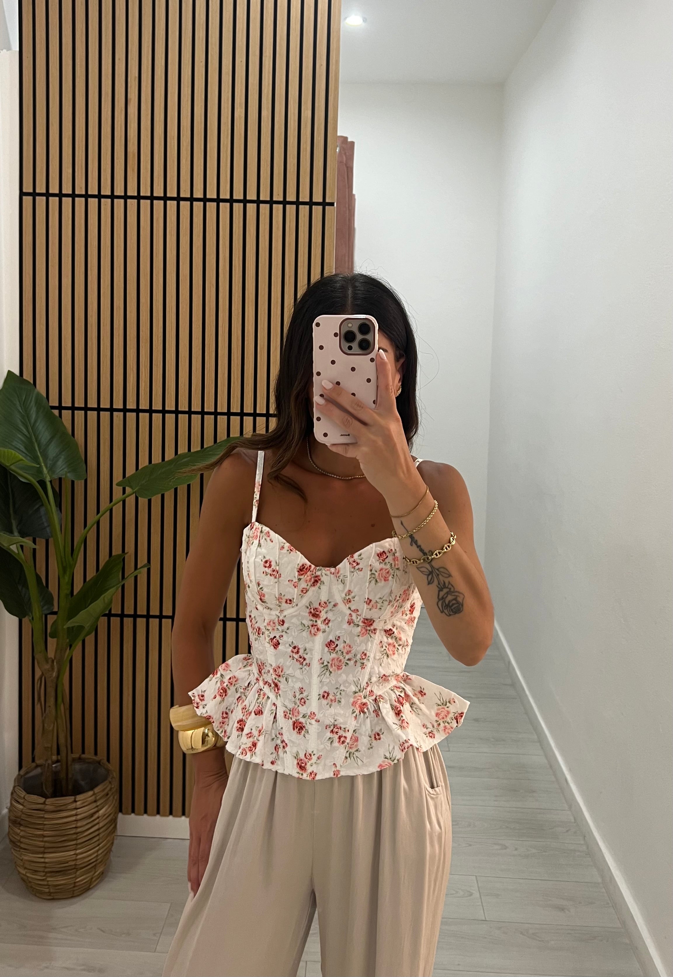 TOP CORSETTO FIORI