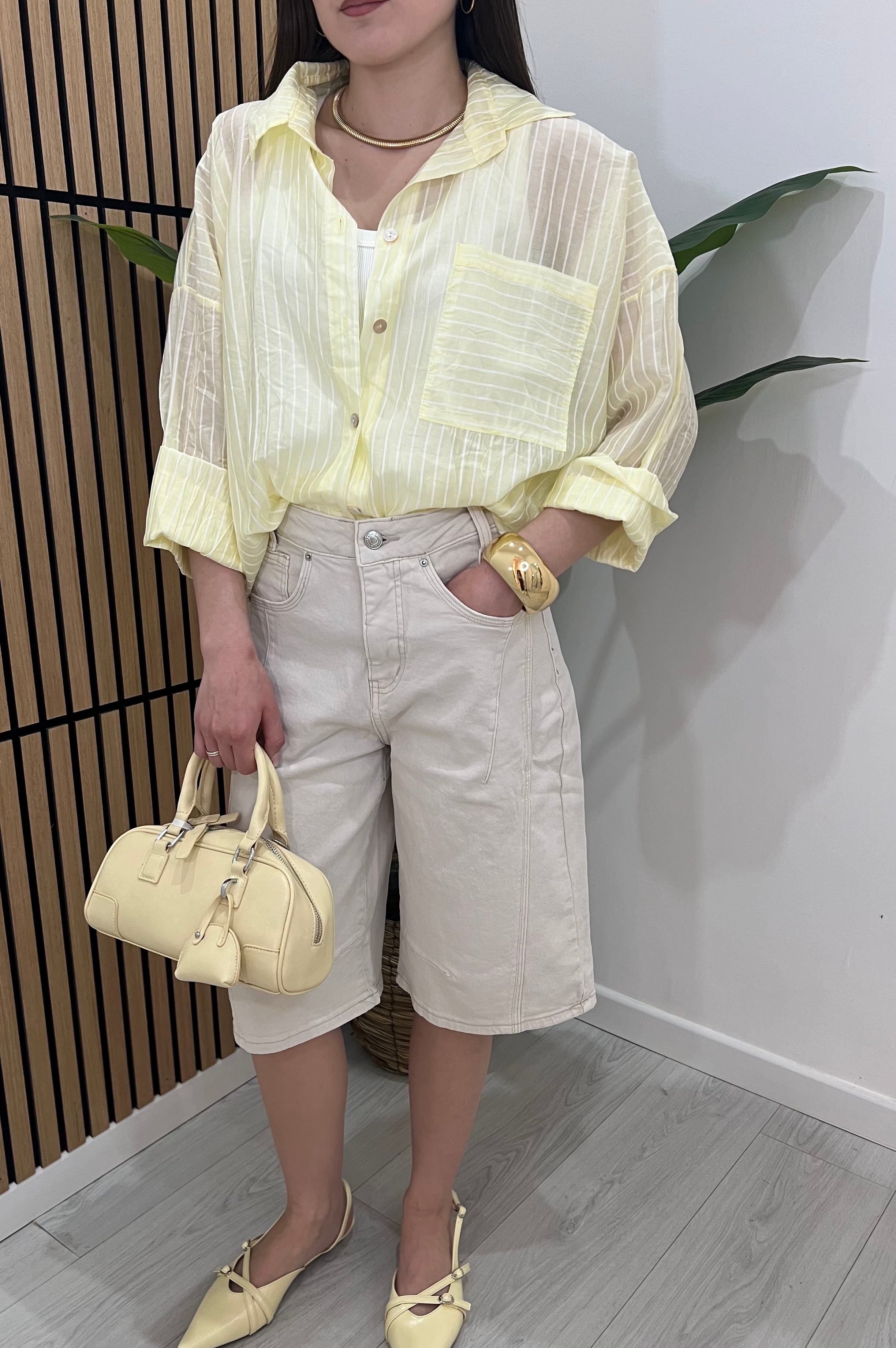 BERMUDA DENIM BEIGE