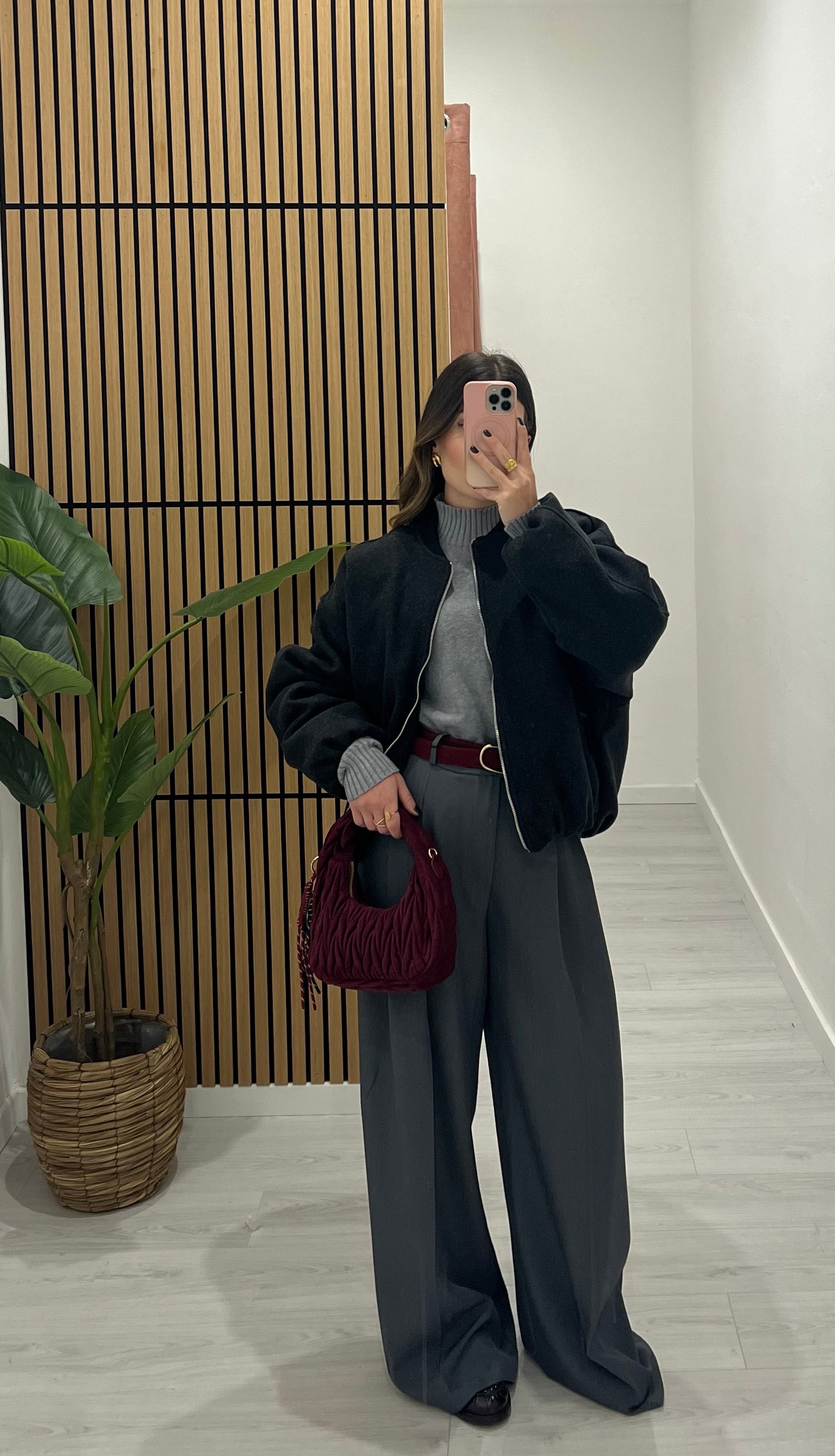 BOMBER IN PANNO GRIGIO