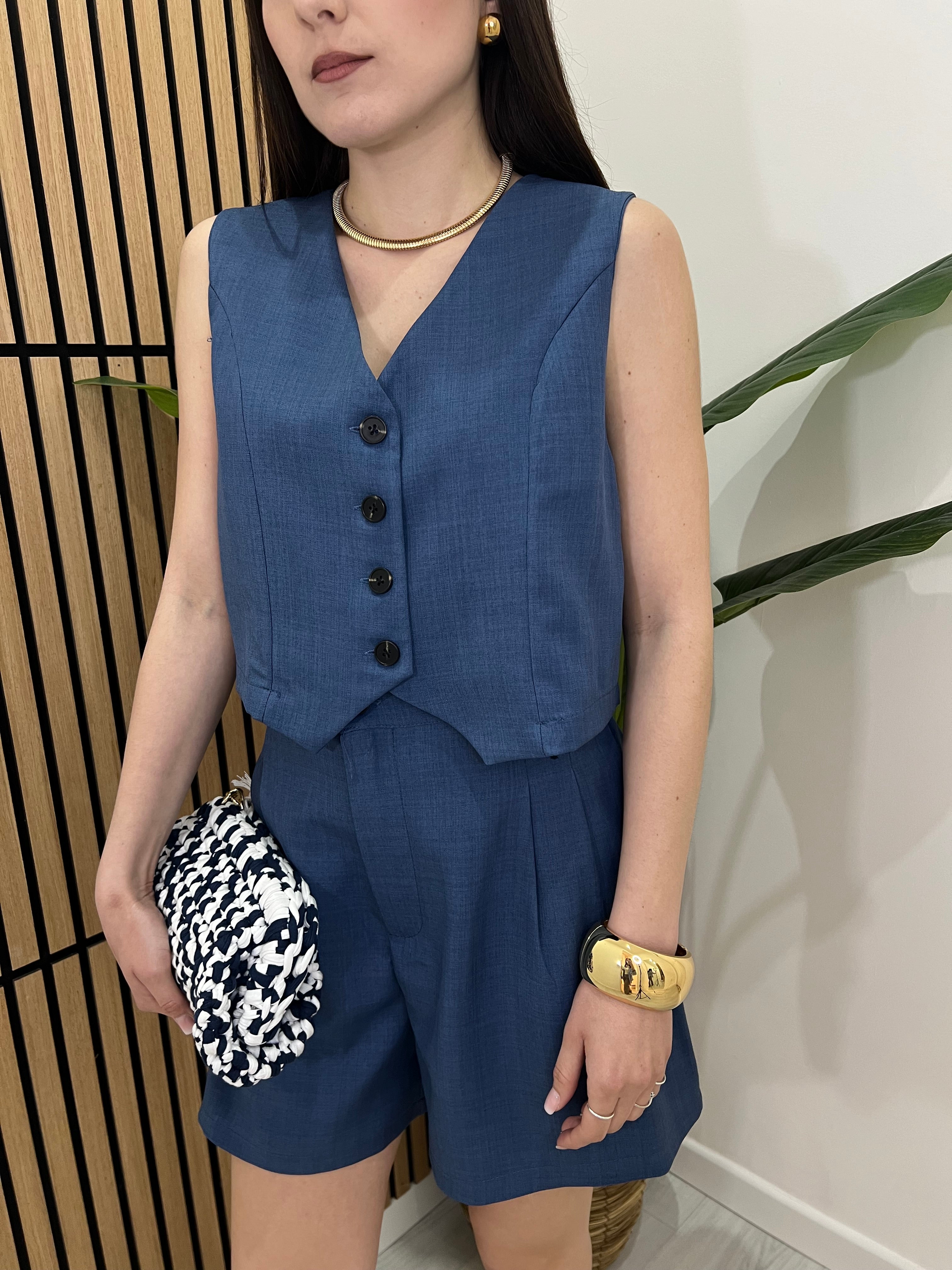 COORDINATO GILET E PANTALONCINO