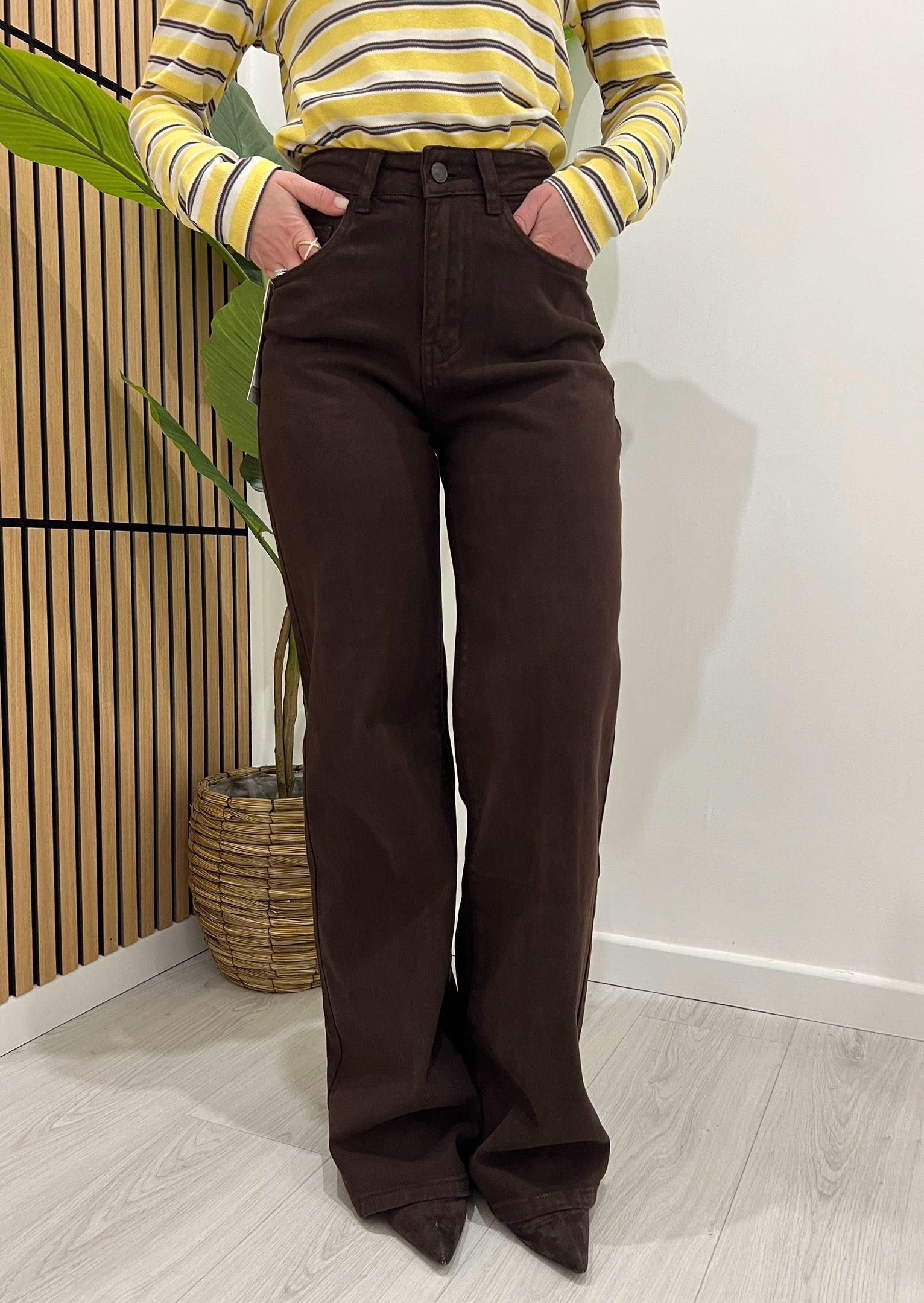 JEANS STRAIGHT CACAO