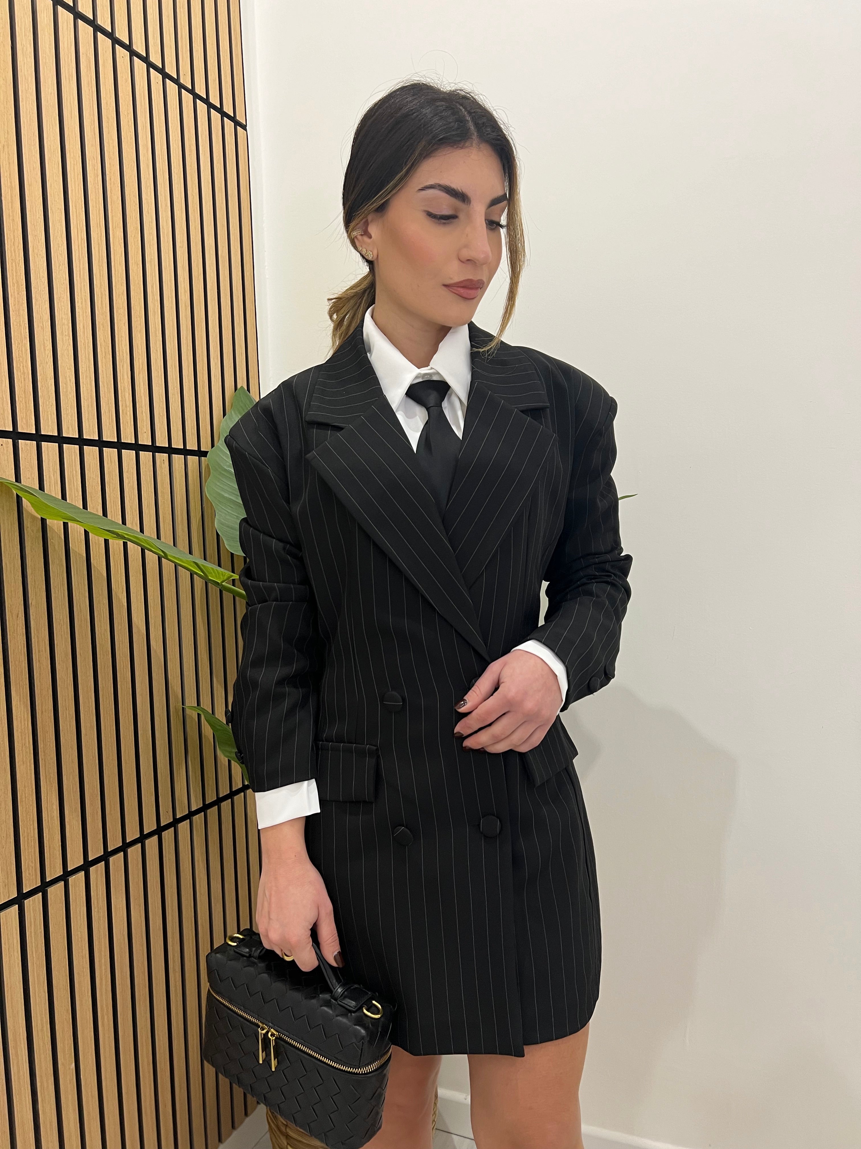 ABITO BLAZER GESSATO