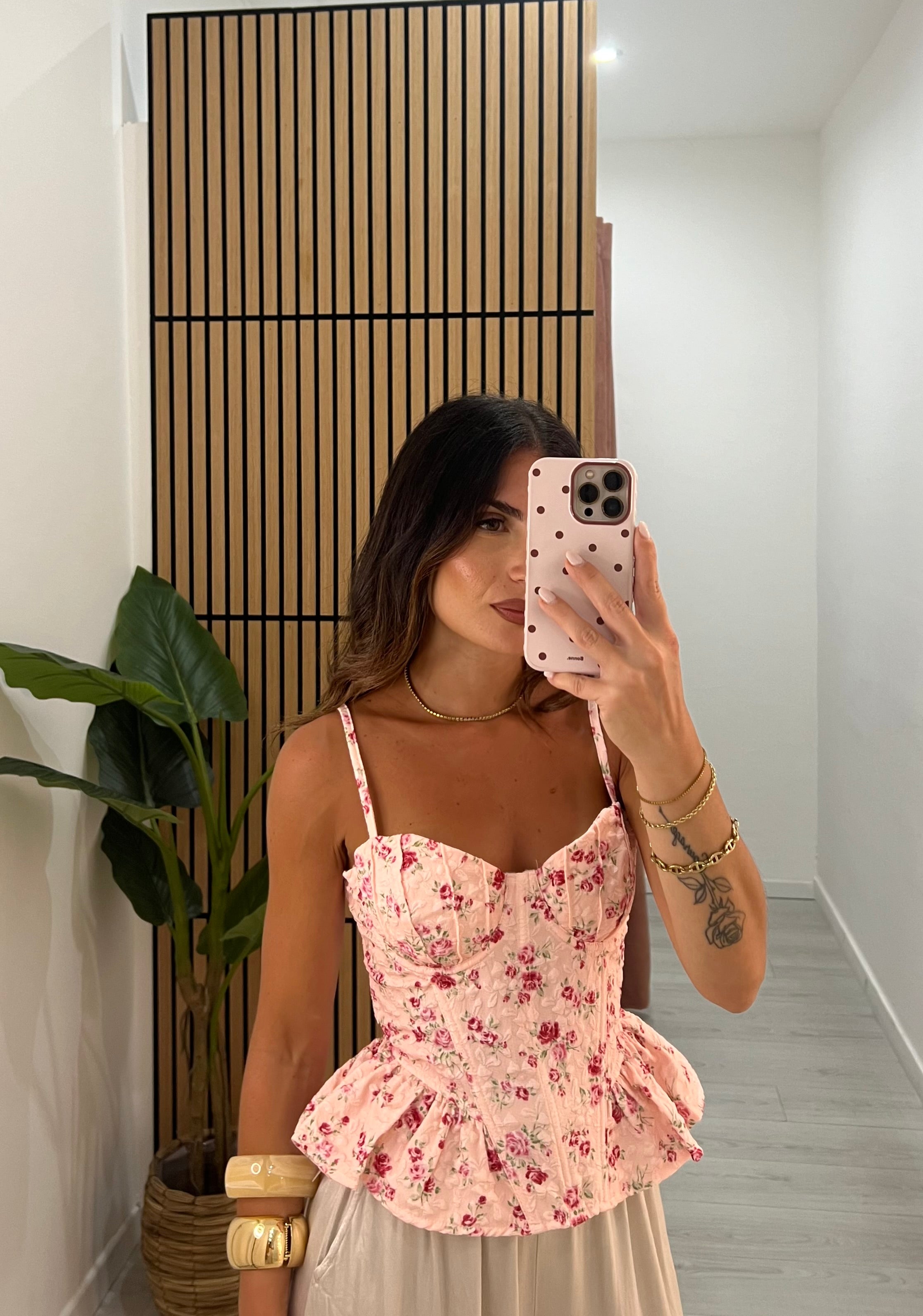 TOP CORSETTO FIORI