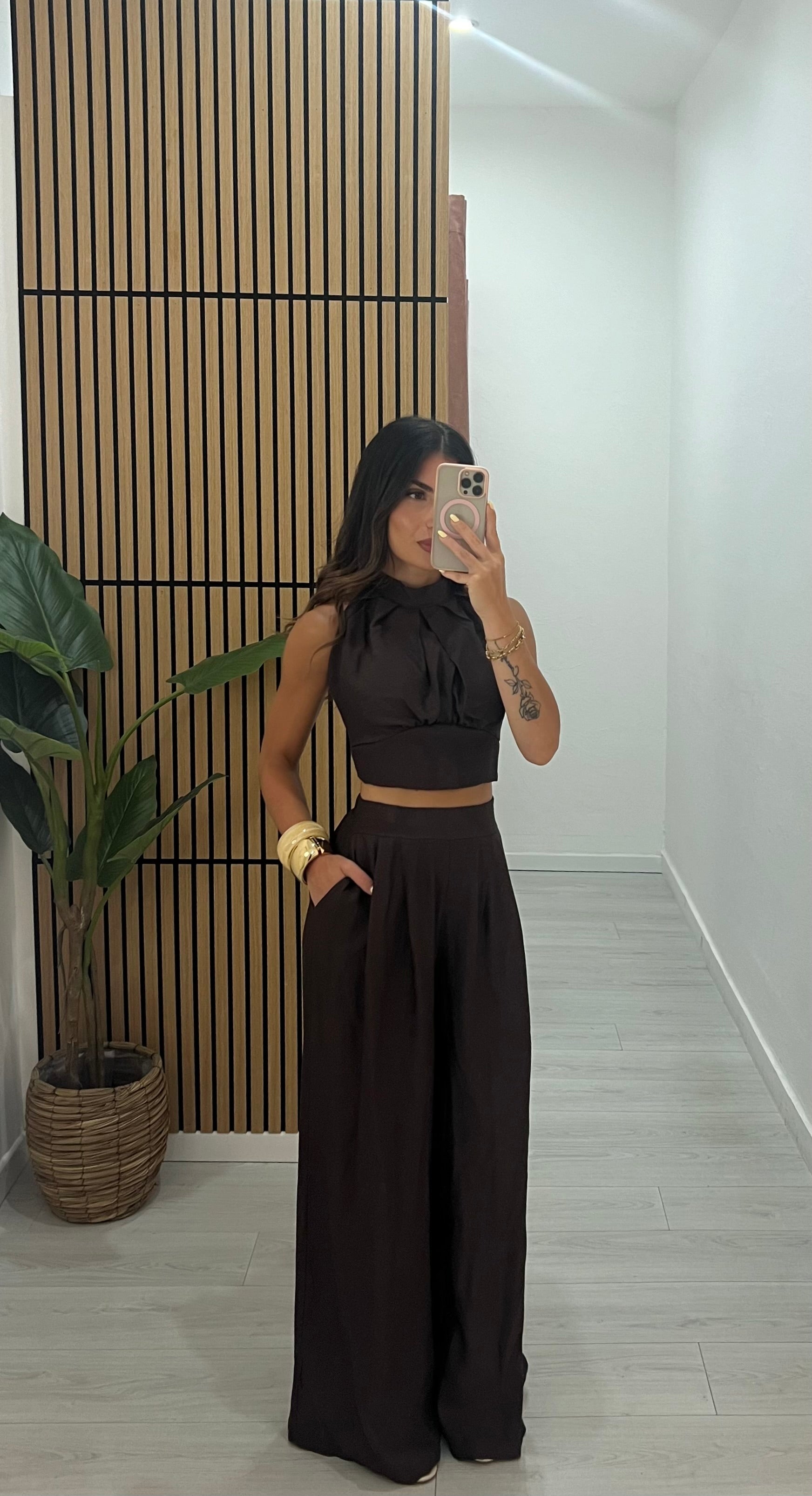 COORDINATO CROP TOP