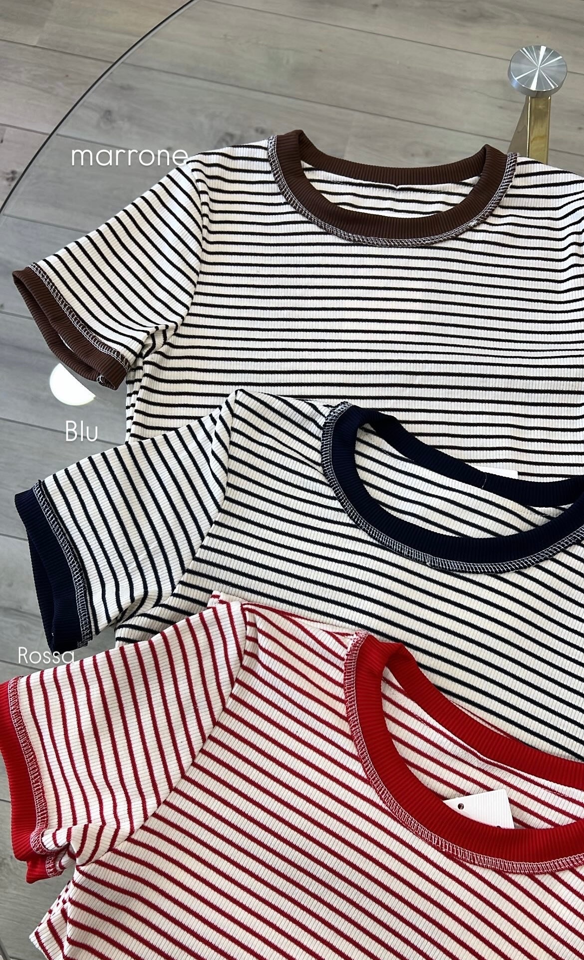 MAGLIA CROP RIGHE