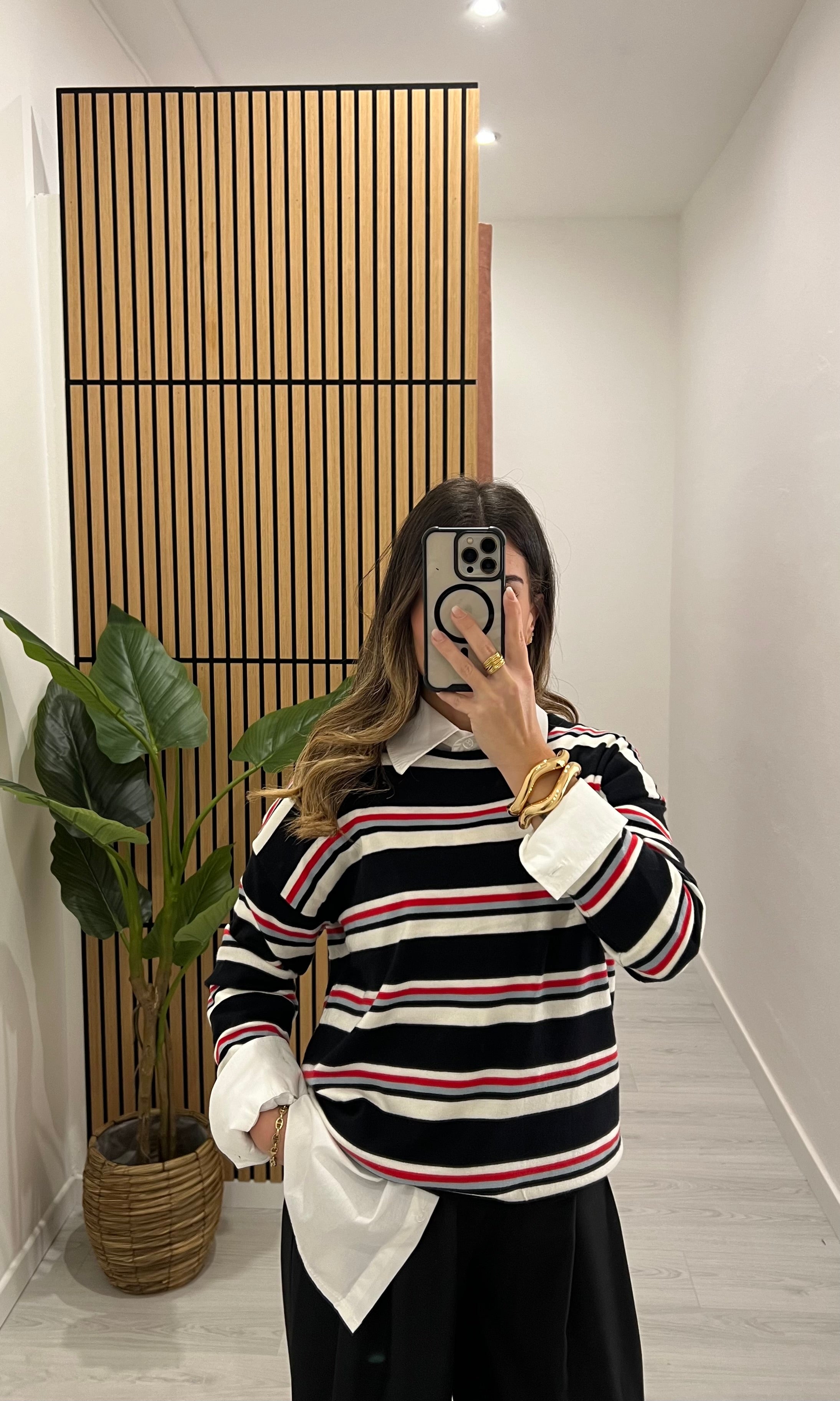 PULL A RIGHE DOPPIE NERO