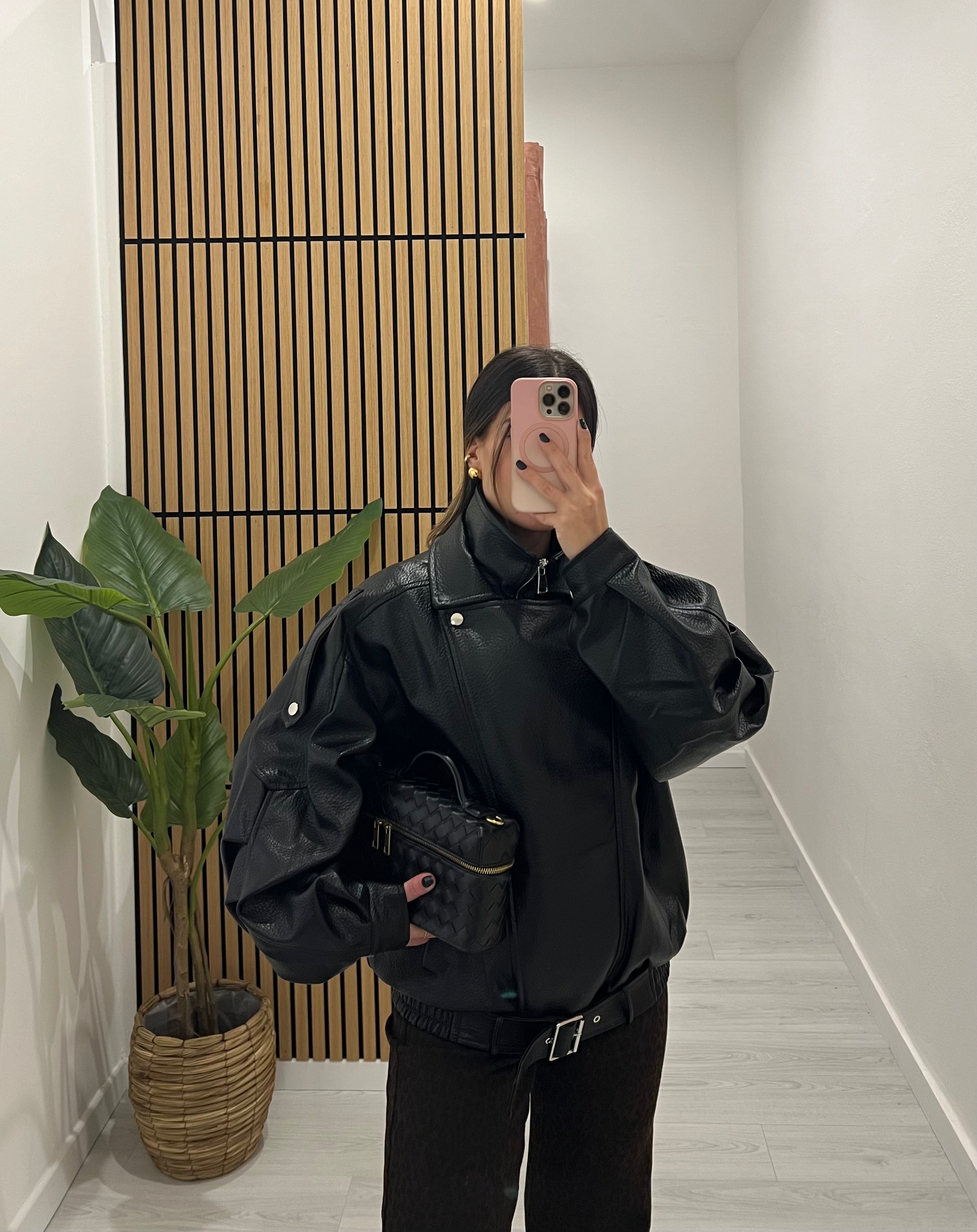 BIKER COLLO ALTO NERO